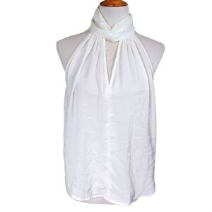 BANANA REPUBLIC PETITE HIGN NECKLINE HALTER TOP SIZE M NWT